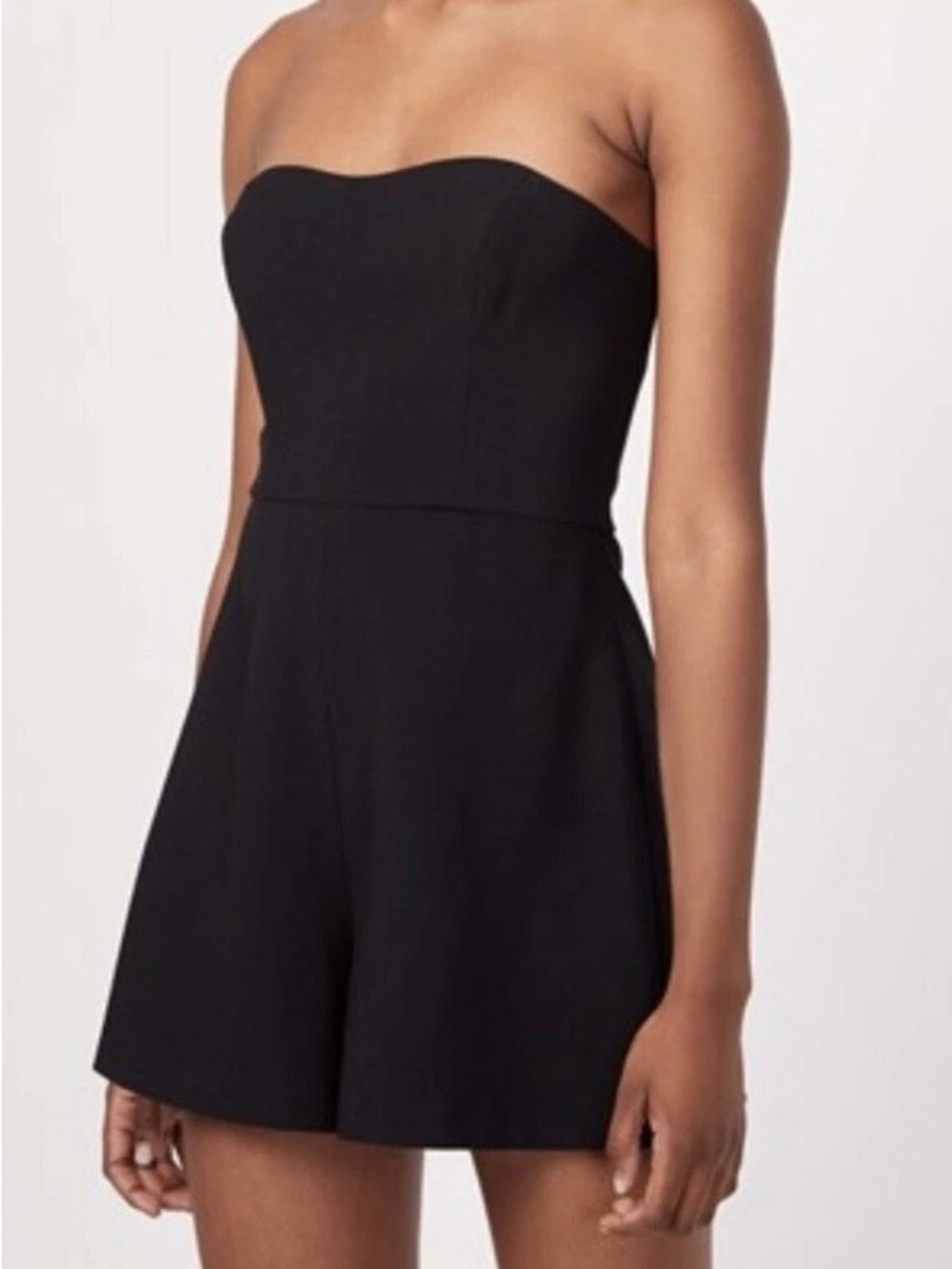 French Connection Strapless Black Romper
